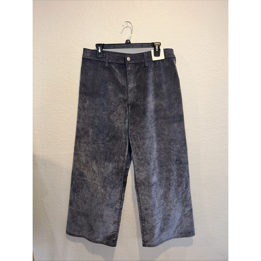 Women's Grey High-Rise Sailor Wide-Leg Size 14 Pants NWT